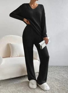 Autumn Ribbed Knit Cozy Set